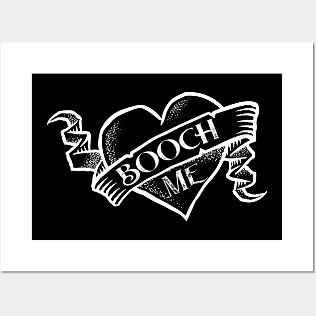 Booch Me Tattoo Heart Wall Art by Jitterfly